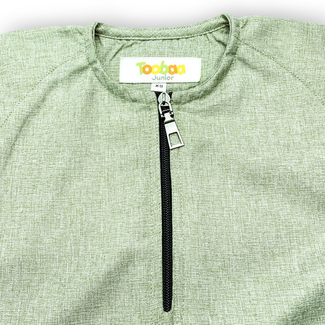 Toobaa Andis Soft Green - Boy's Short Sleeve Jubah