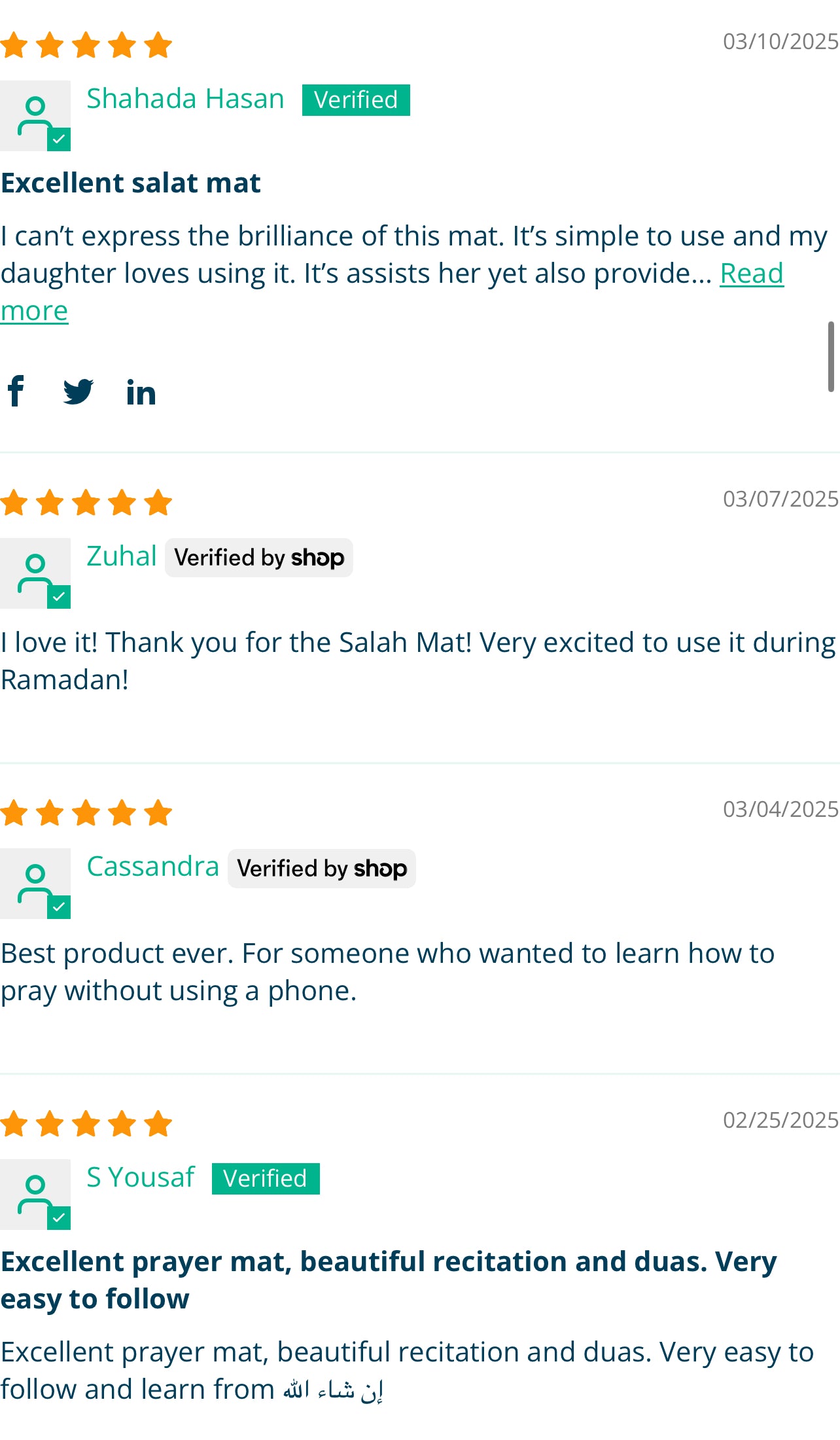 MY SALAH MAT - Adult/ Revert Interactive Prayer Mat