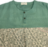 TMW Batik Kurta Men Long Sleeve (C) - Teal Green