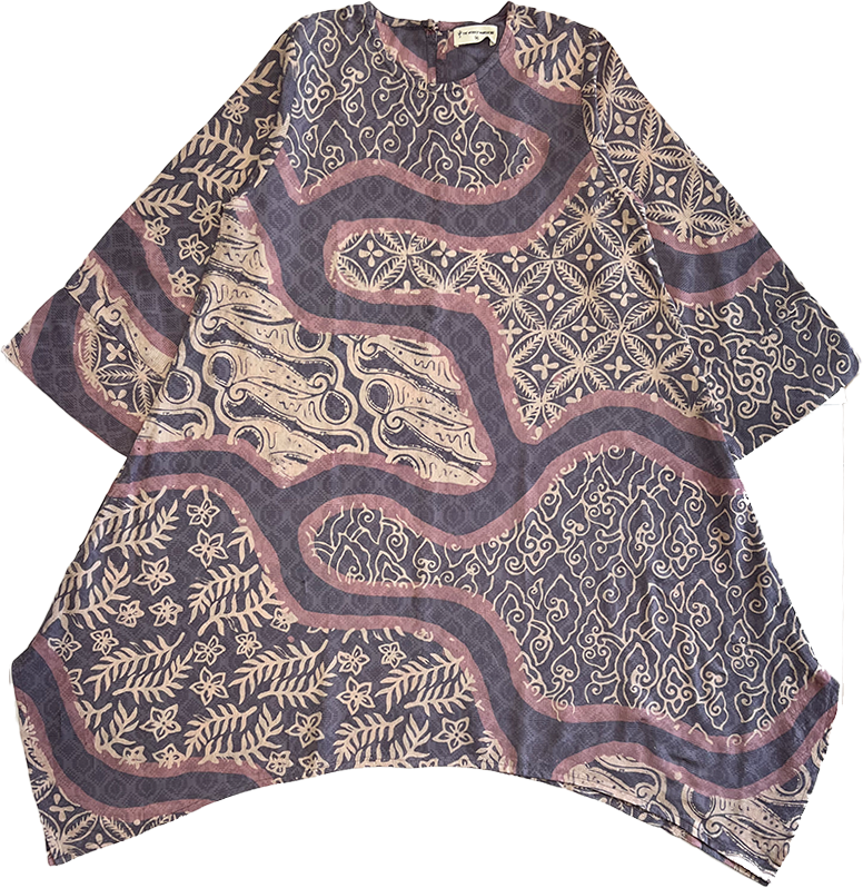 TMW Batik Kurung Ladies Modern - Purple Mauve