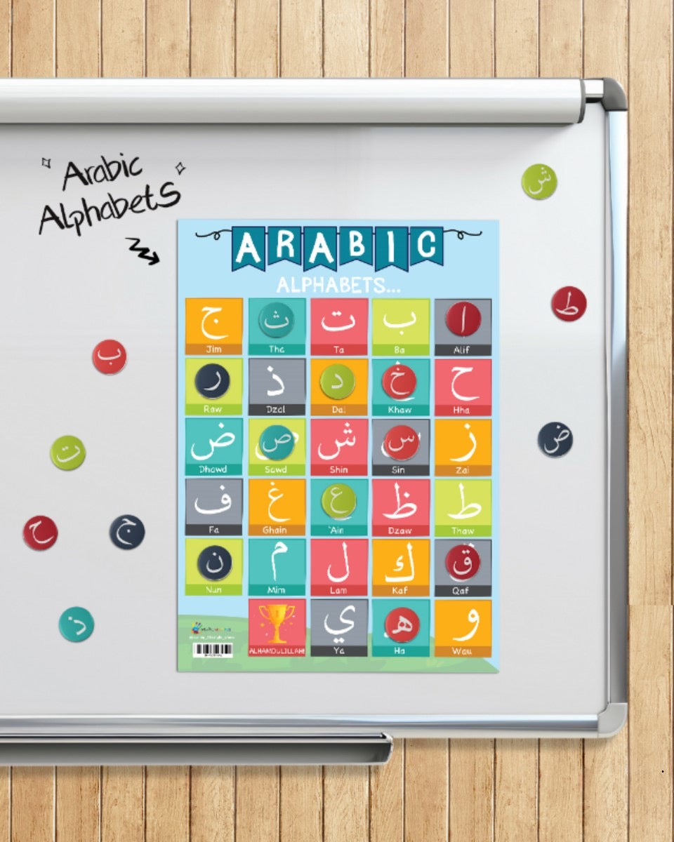 MUSLIMAZING - Arabic Alphabet Magnets || Huruf Hijaiyah Magnets