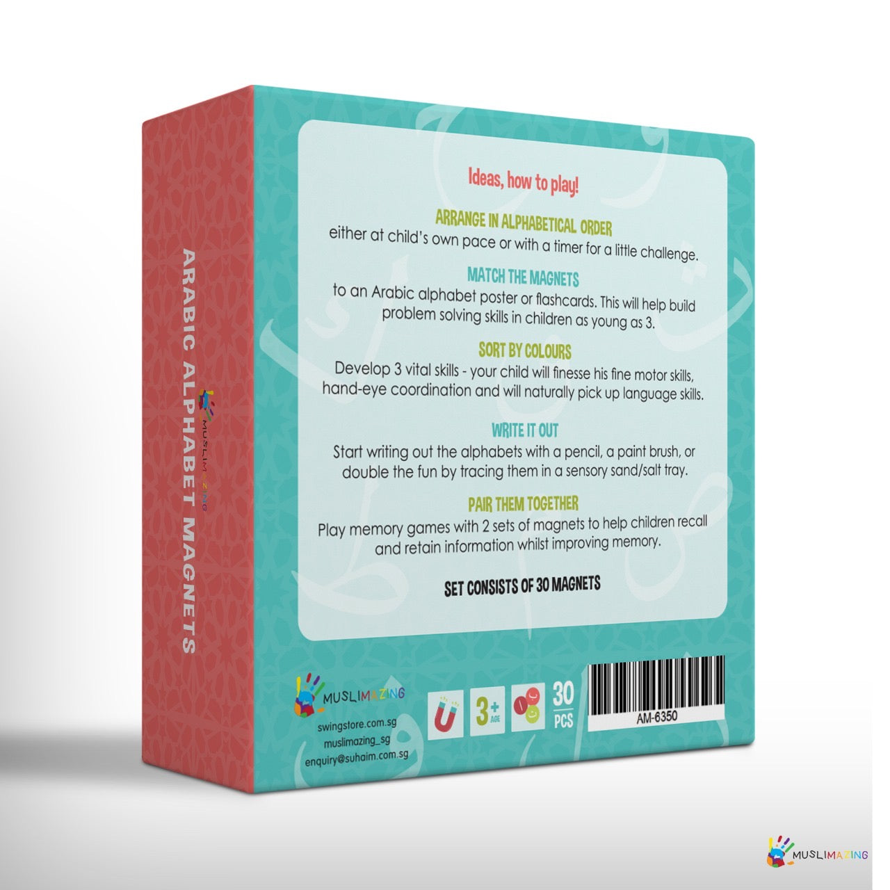 MUSLIMAZING - Arabic Alphabet Magnets || Huruf Hijaiyah Magnets