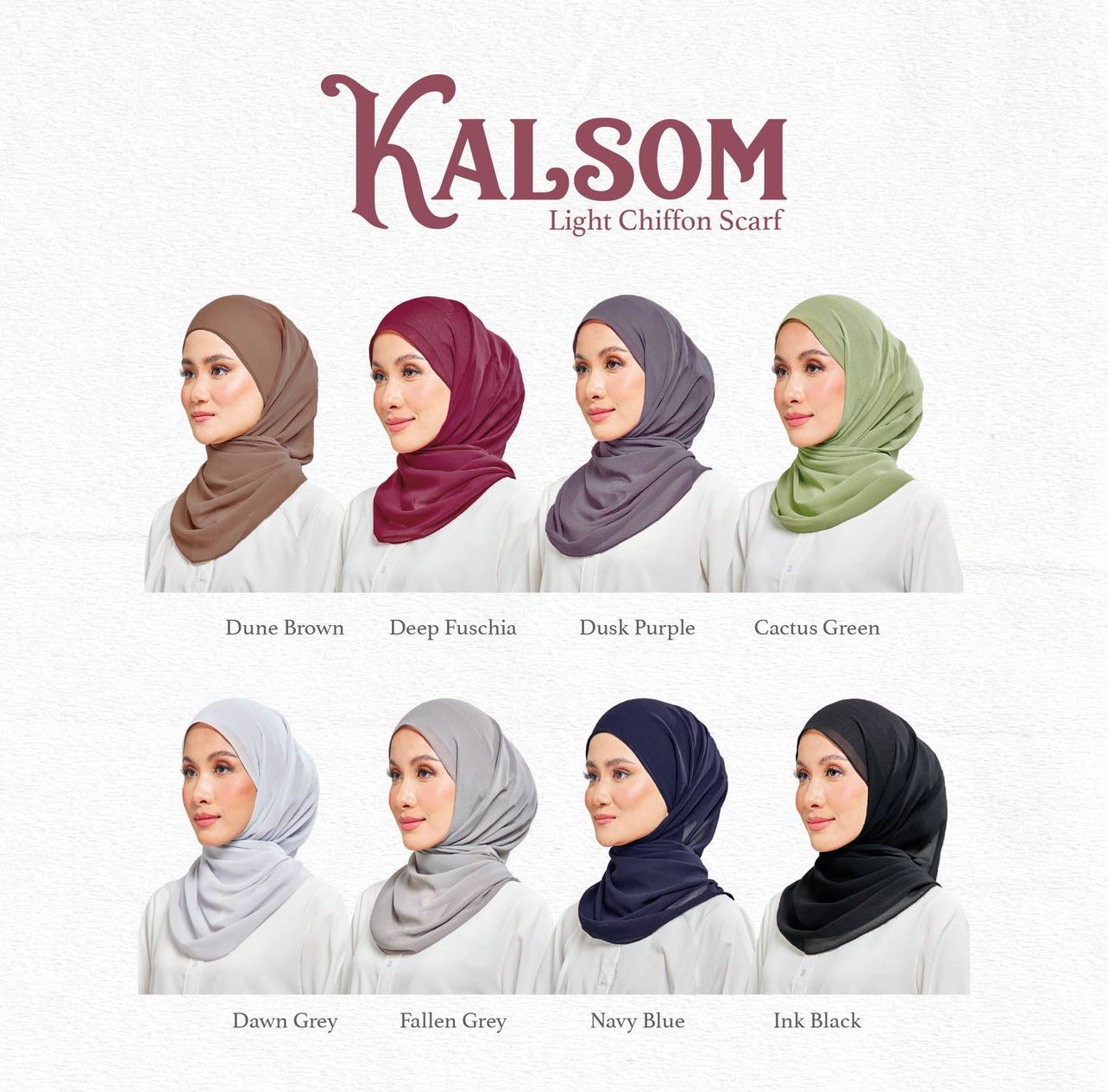 UMMA Kalsom Light Chiffon Scarf