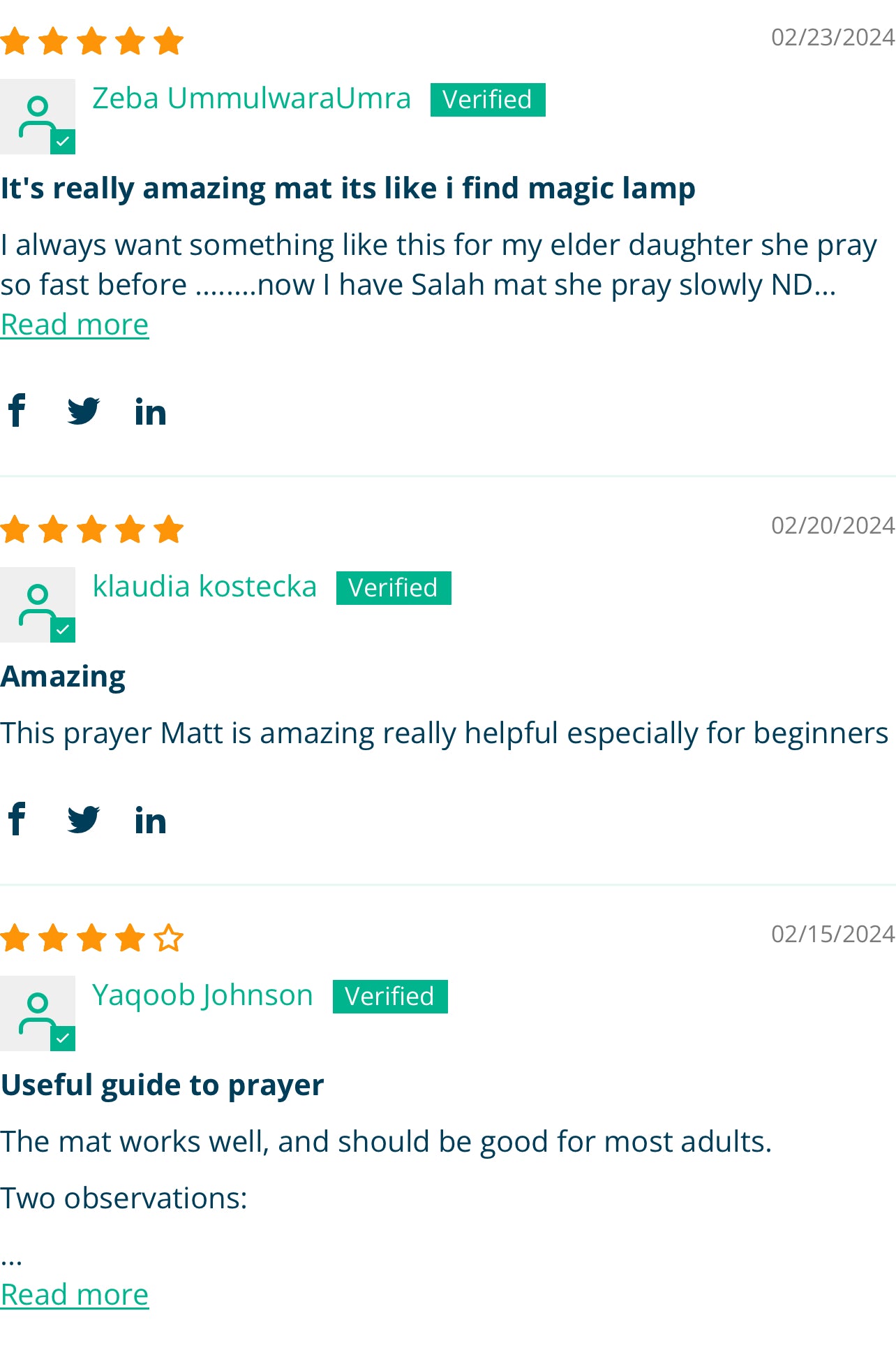 MY SALAH MAT - Adult/ Revert Interactive Prayer Mat