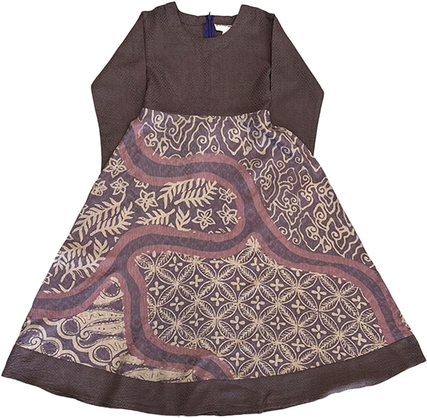 TMW Kids Batik Dress - Purple Mauve