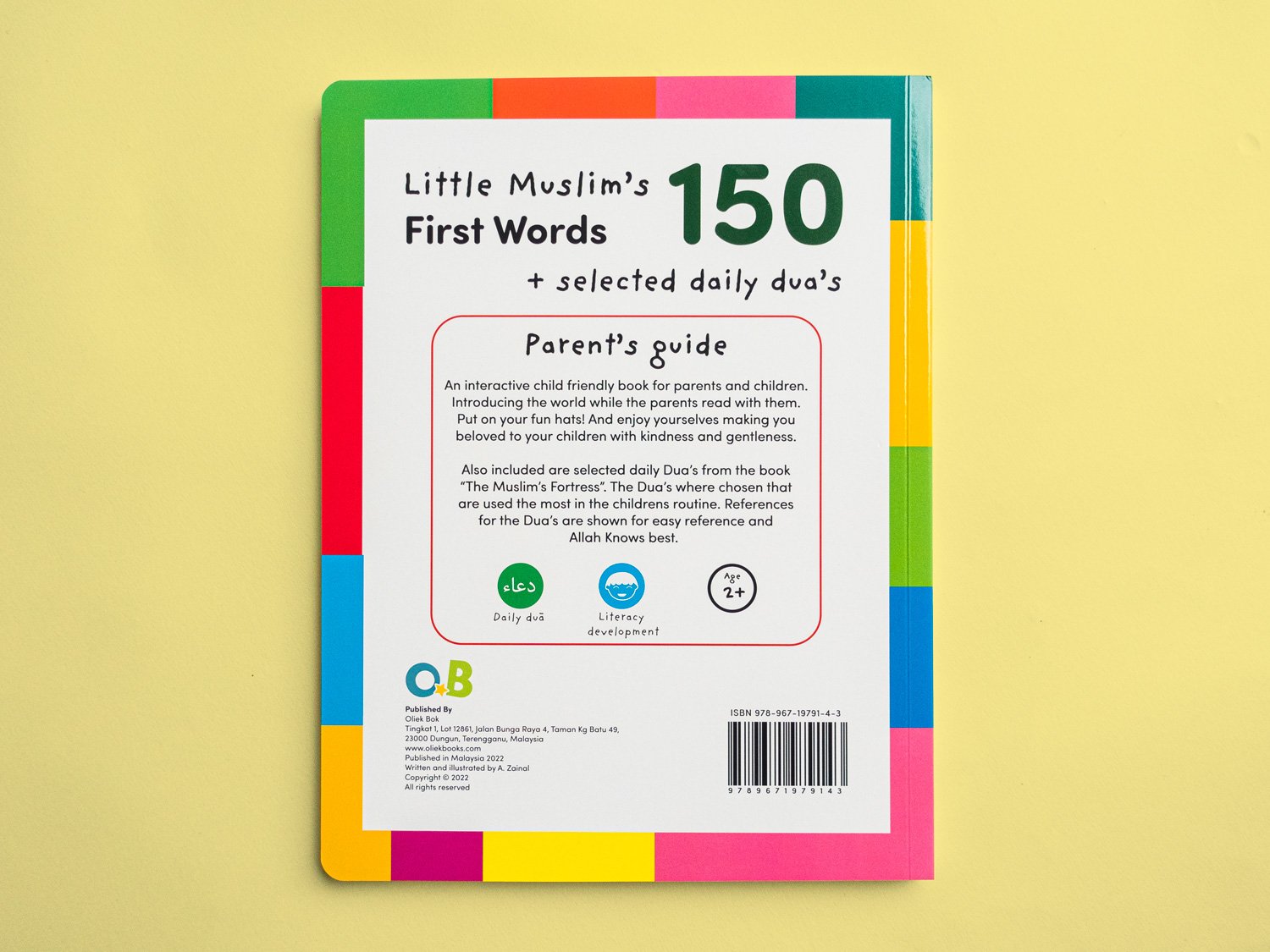 OLIEK BOOKS - First Words - Little Muslim's First 150 Words + Daily dua's