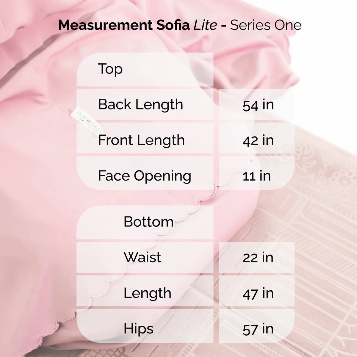 Zaahara : Sulam Sofia Lite Prayerwear