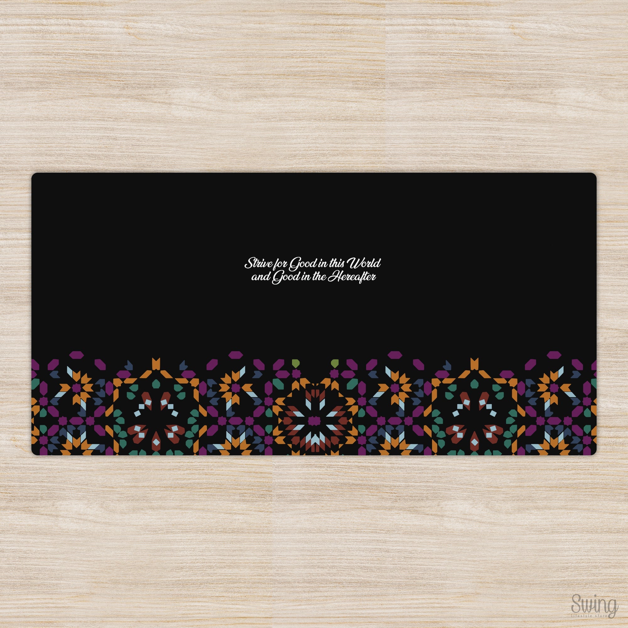 SWING SUROOR - Faith Inspired Desk Mat - Strive For Good