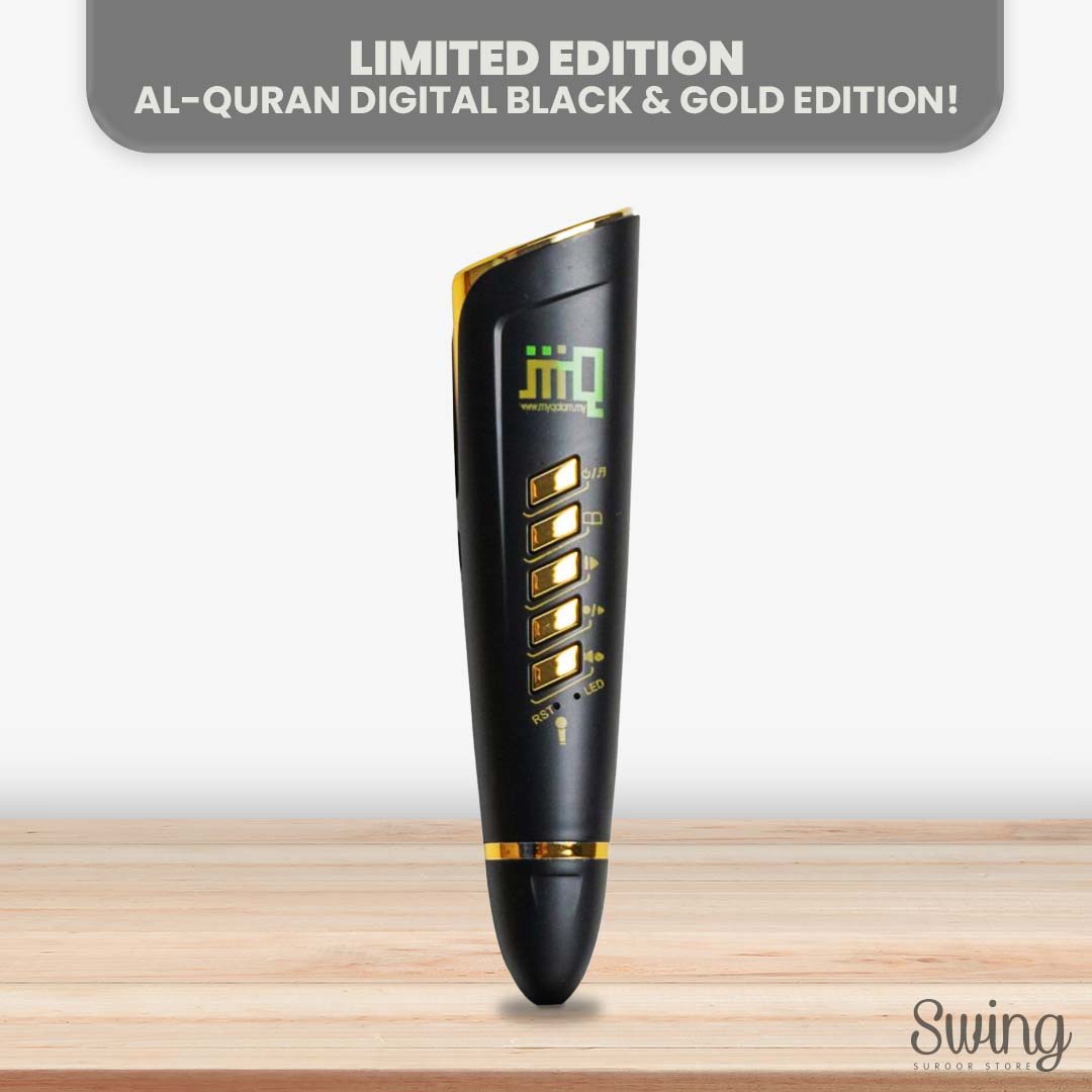 Al-Mau'iz Black Edition | Quran Digital Pen Tajwid (A4)