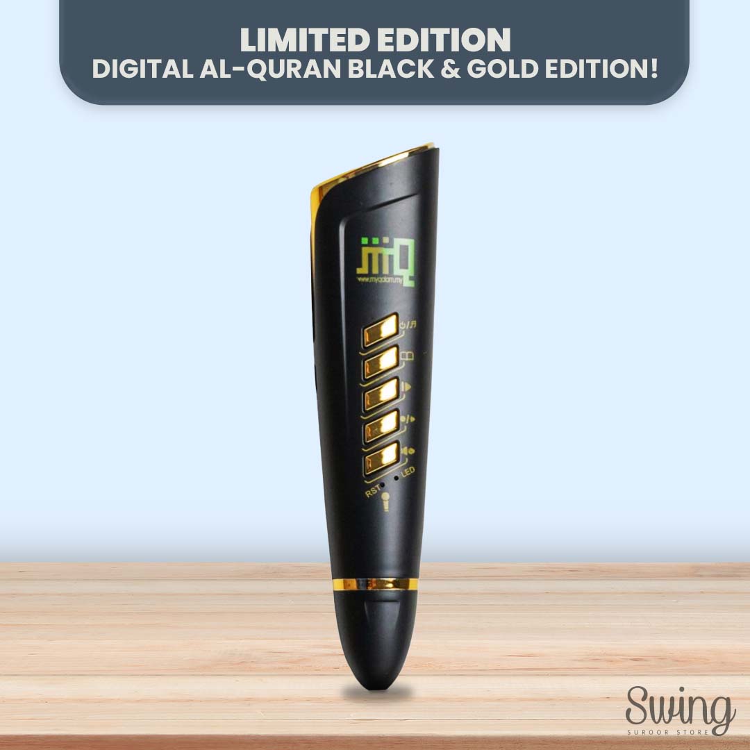 Al-Mau'iz Black Edition | Quran Digital Pen Tajwid (A4)