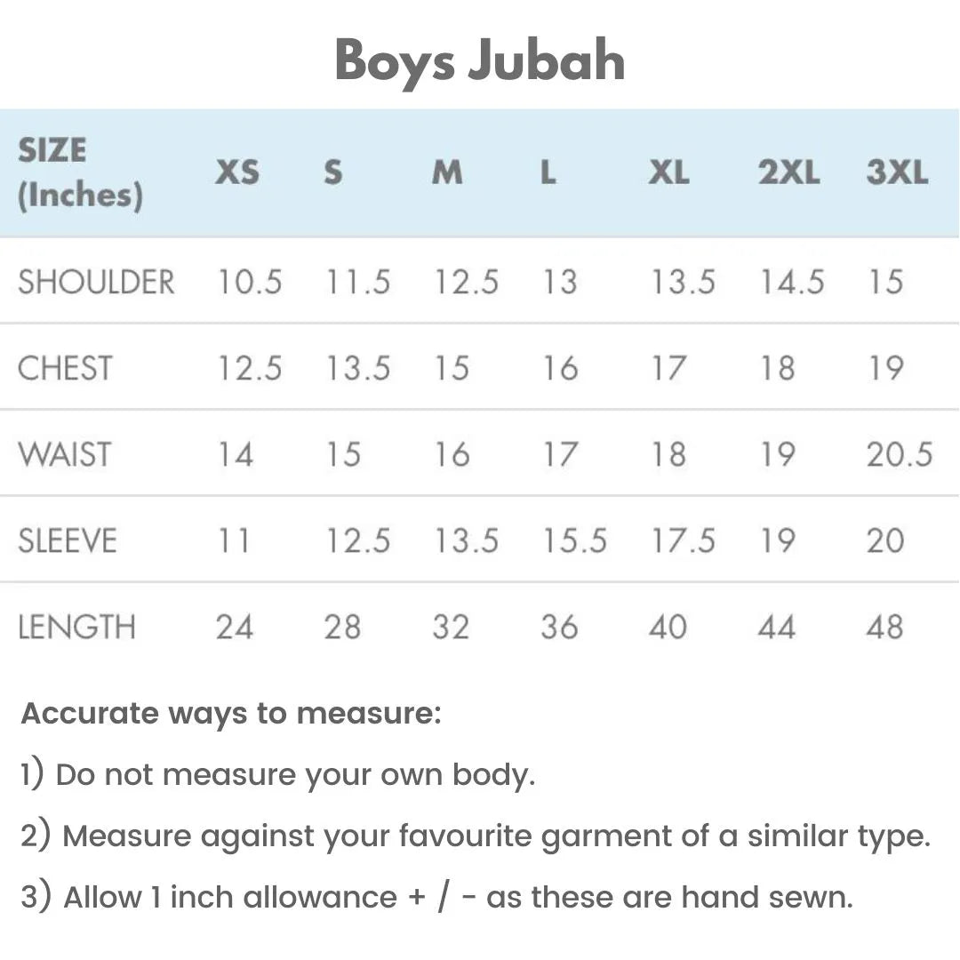 Toobaa Zidan White - Boys Premium Jubah