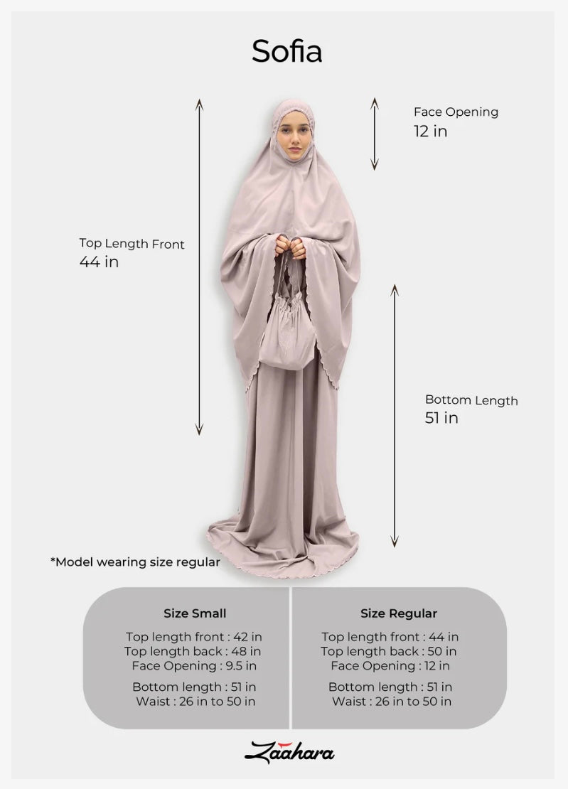 Zaahara : Sulam Sofia Prayerwear
