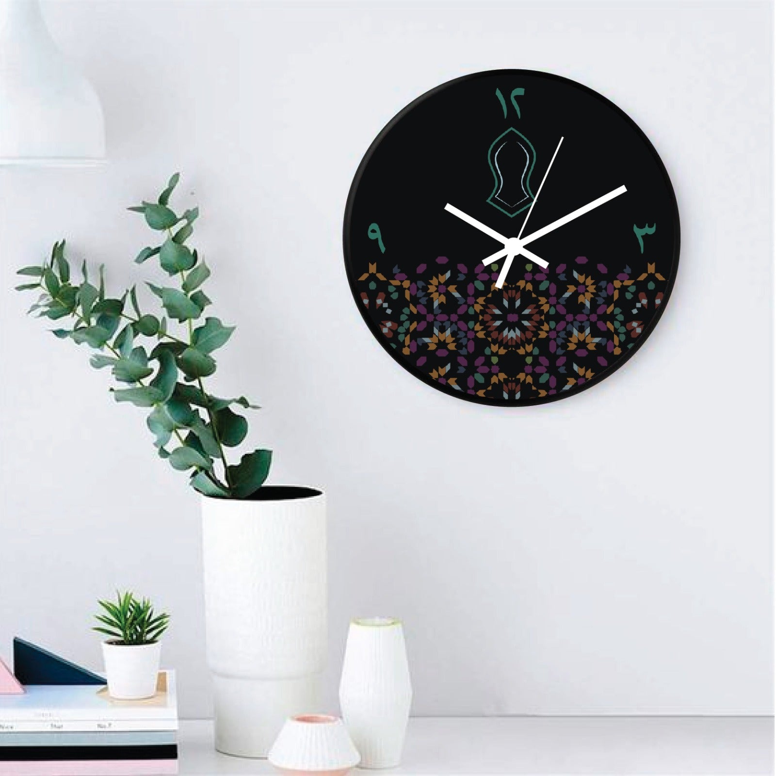 SWING SUROOR - A14 Naal Black : Arabic Wall Clock