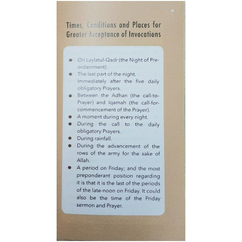 DAKWAH CORNER - Prime Invocations Ad-Dua’a Al-Mustaja’ab from The Qur’aan & As Sunnah