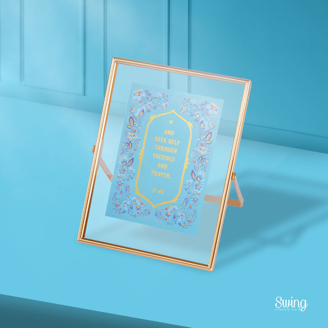 SWING SUROOR - Gold Foiled with Frame : Patience