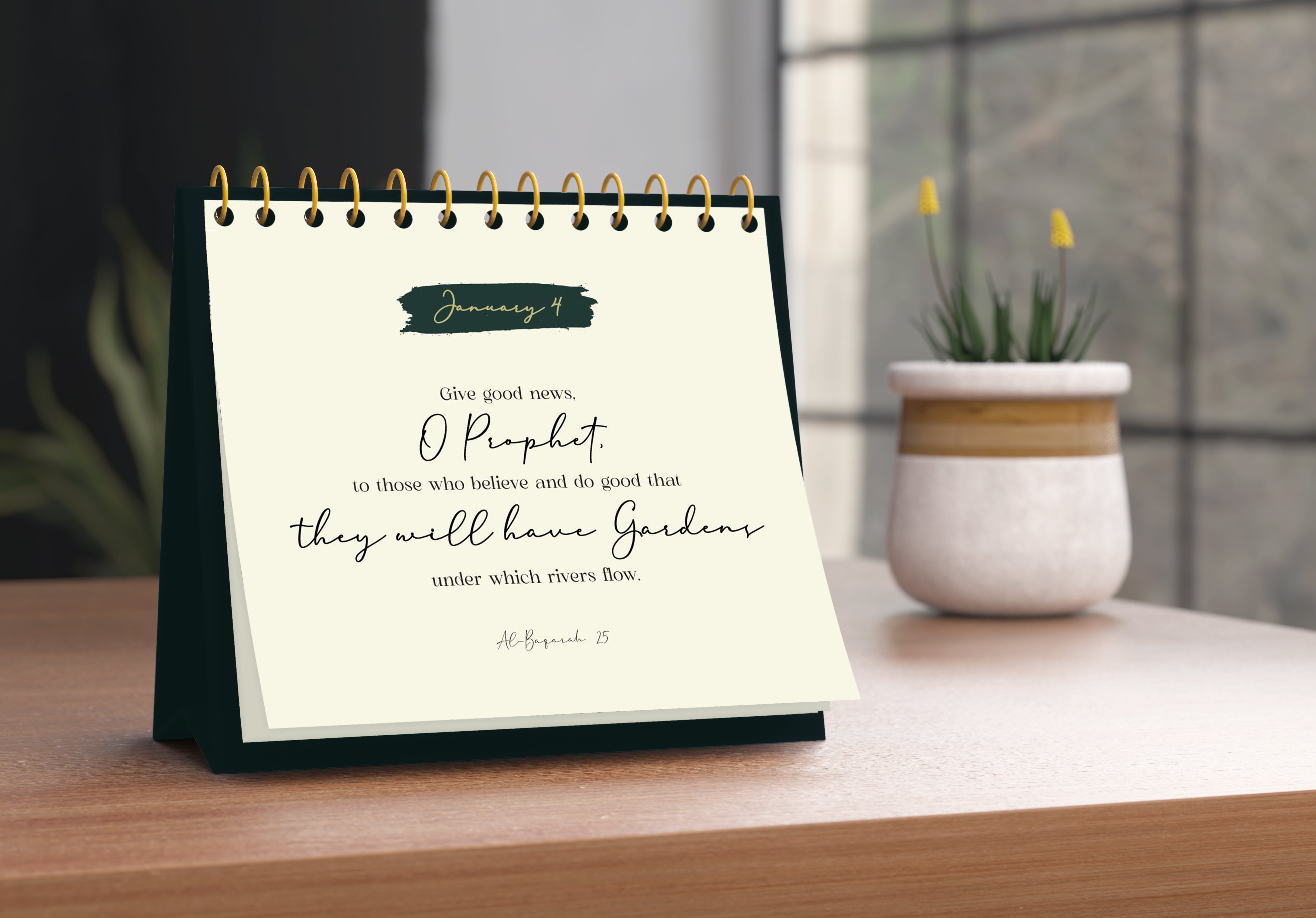 SWING SUROOR - 365 Inspirational Verses : Quran Desk Calendar