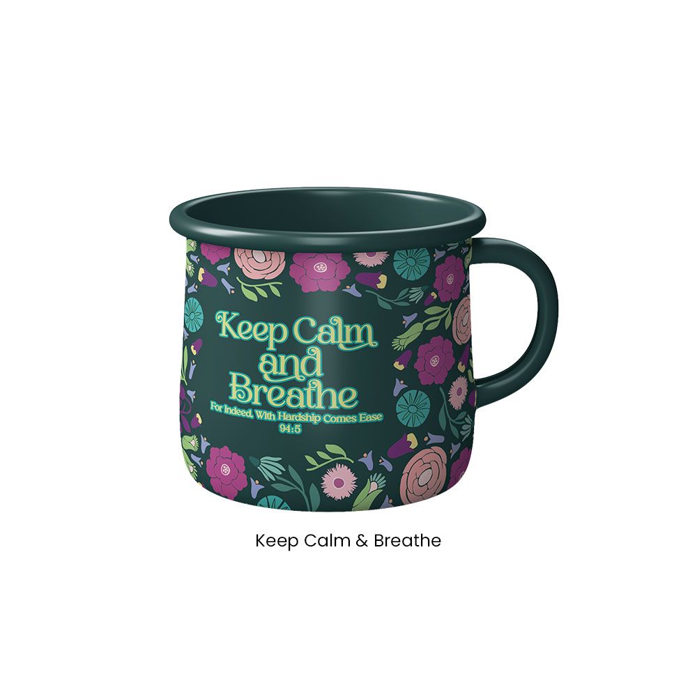 SWING SUROOR - Enamel Mug - Keep Calm & Breathe