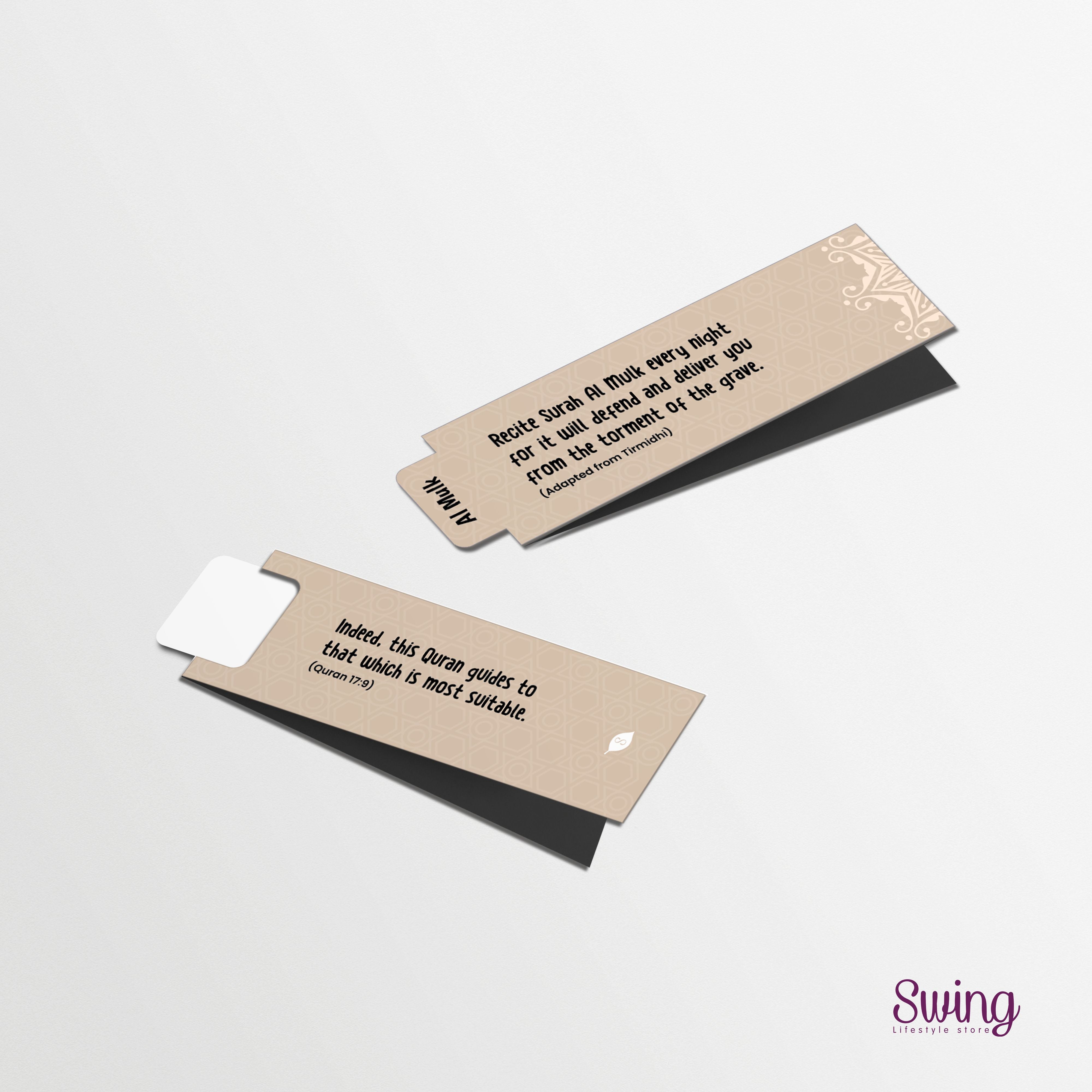SWING SUROOR - Quran Virtues Page Bookmark with Magnet