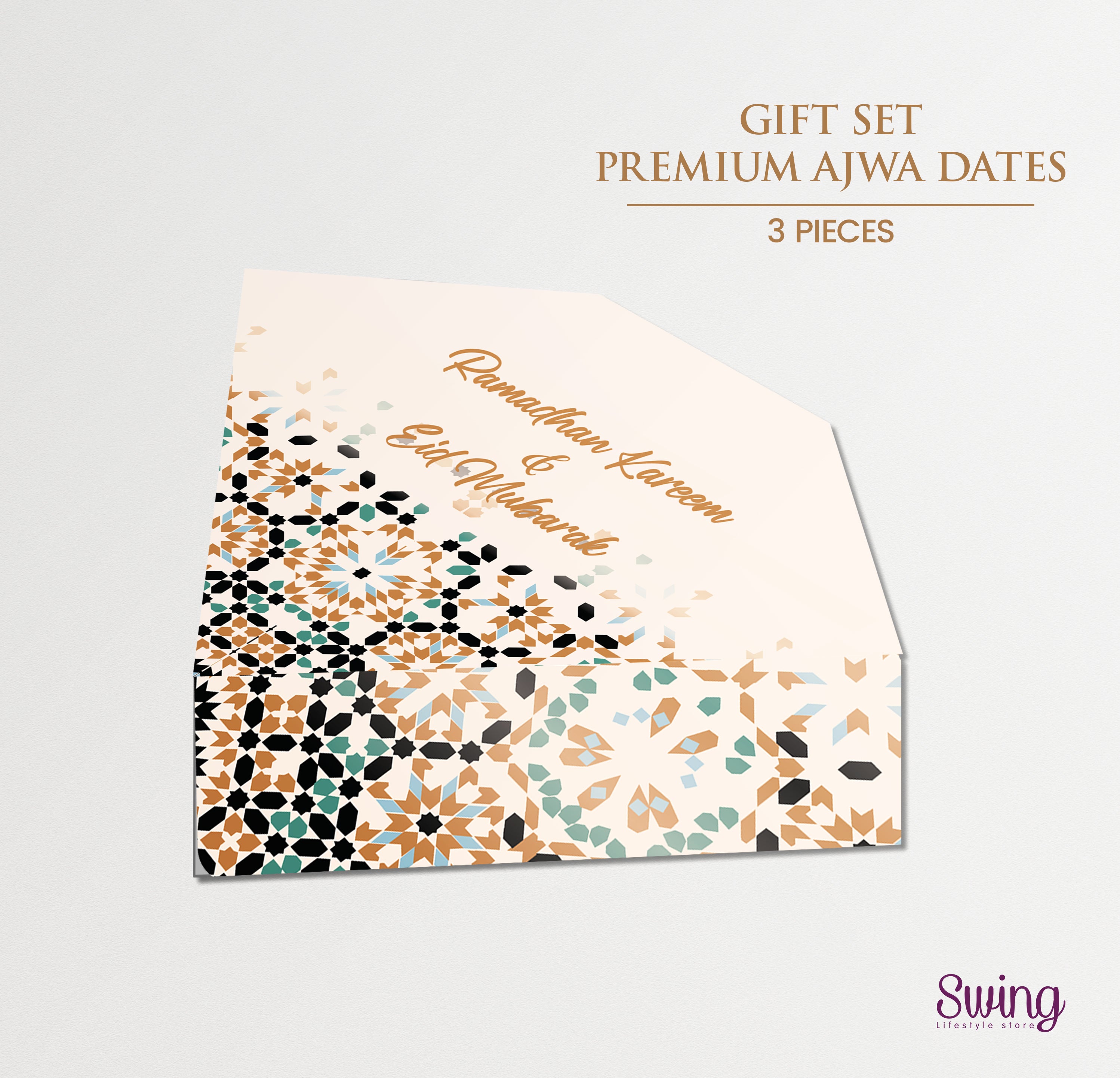SWING SUROOR - Gift Set Premium Ajwa Dates - 3pcs