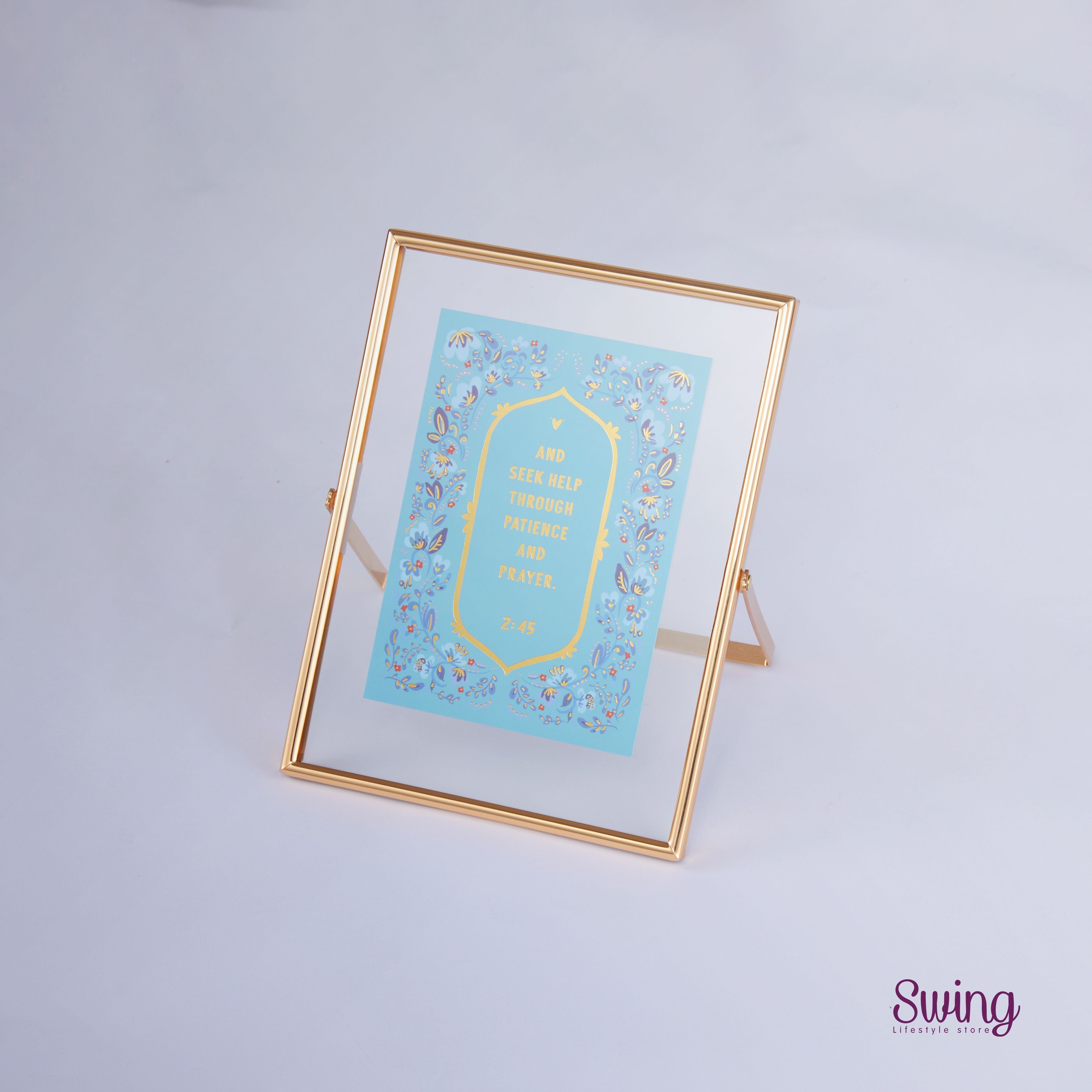 SWING SUROOR - Gold Foiled with Frame : Patience