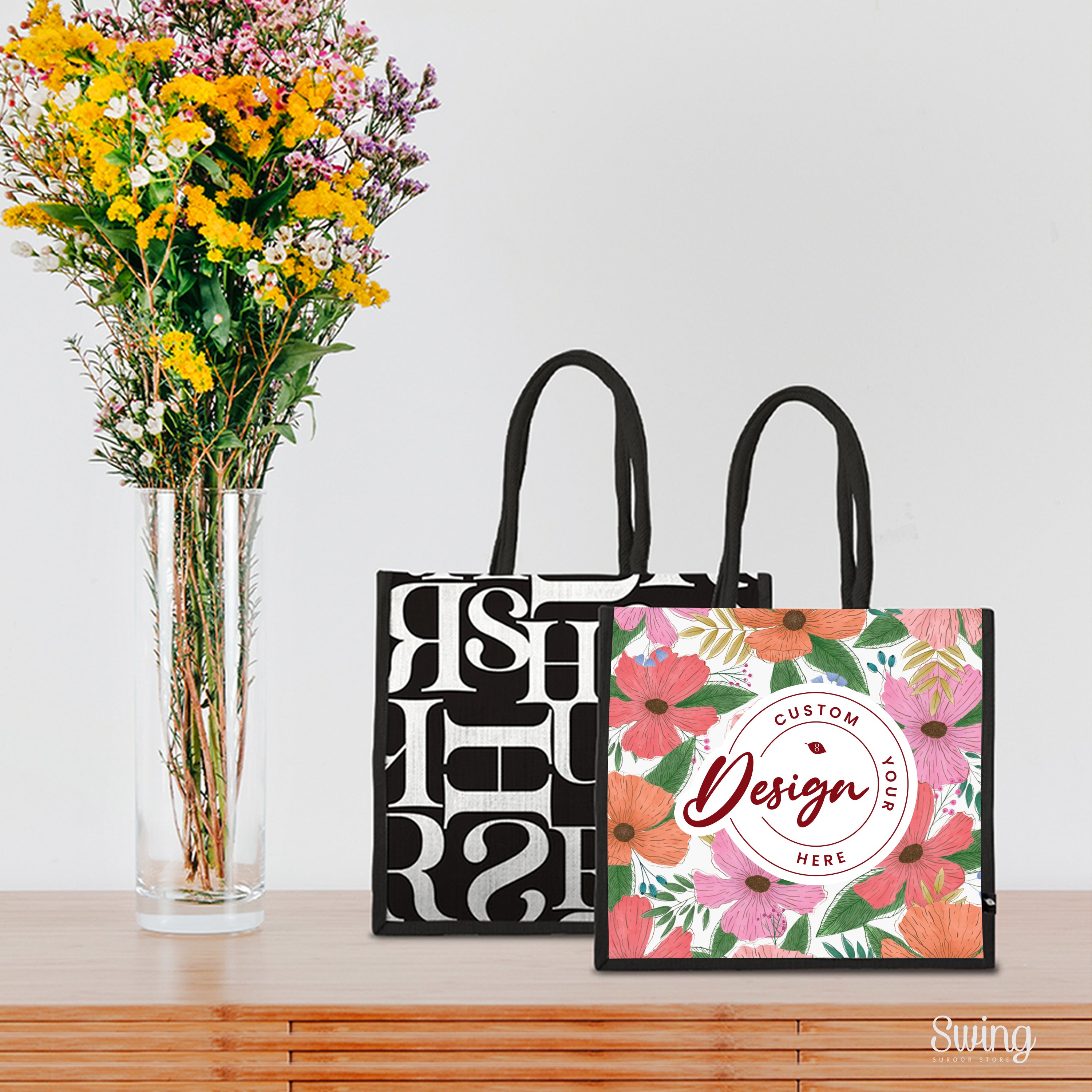 Personalise : Good Vibes Tote Bag