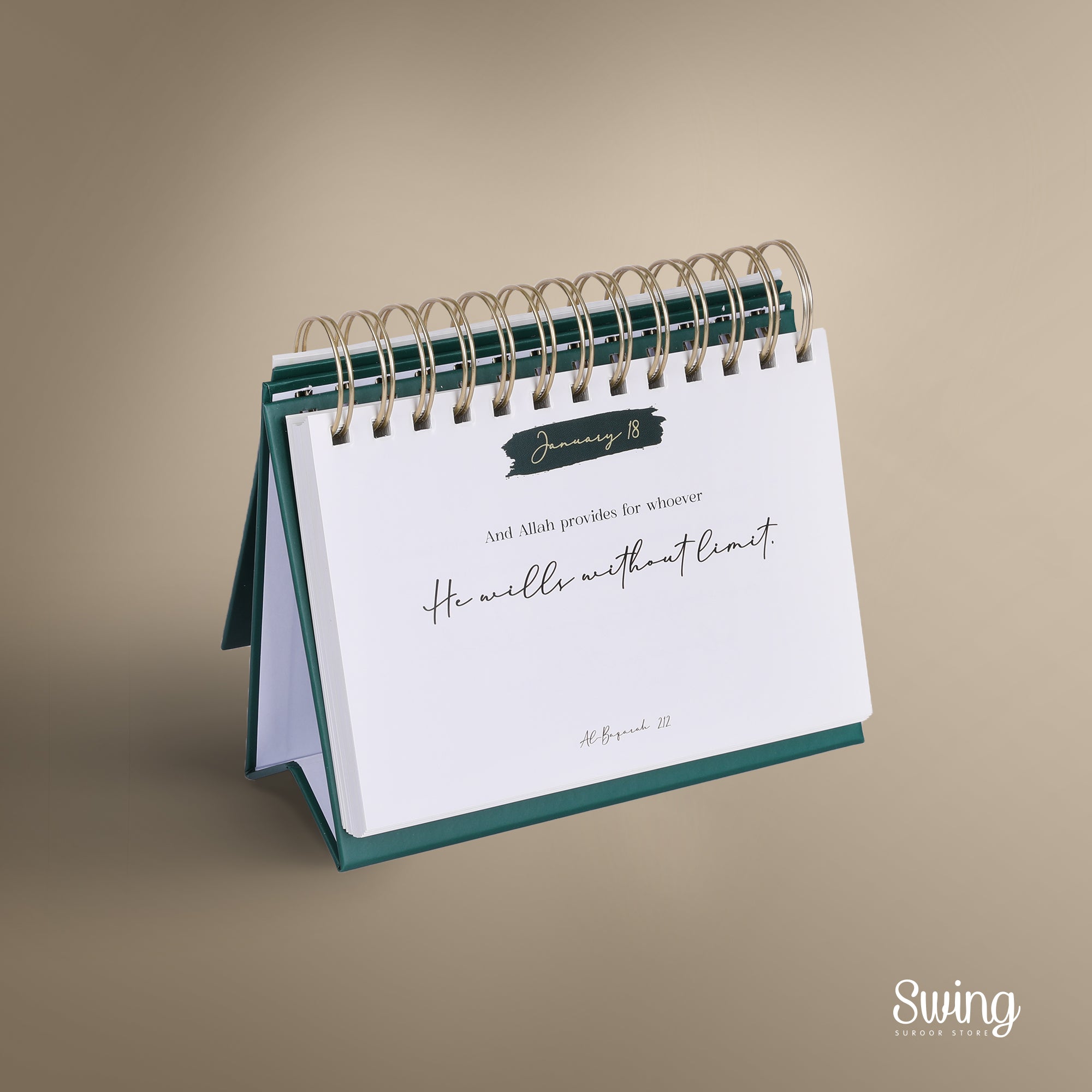 SWING SUROOR - 365 Inspirational Verses : Quran Desk Calendar
