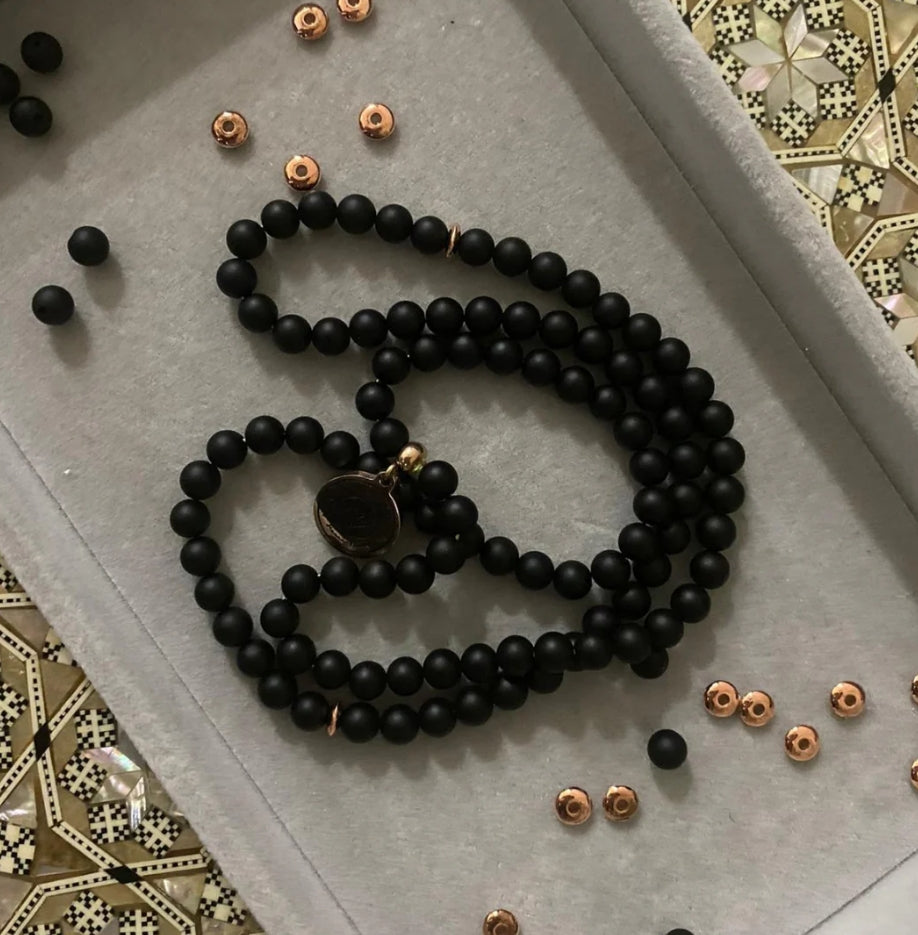 BYSH - Matte Black Onyx ٩٩ Tasbih (6mm)