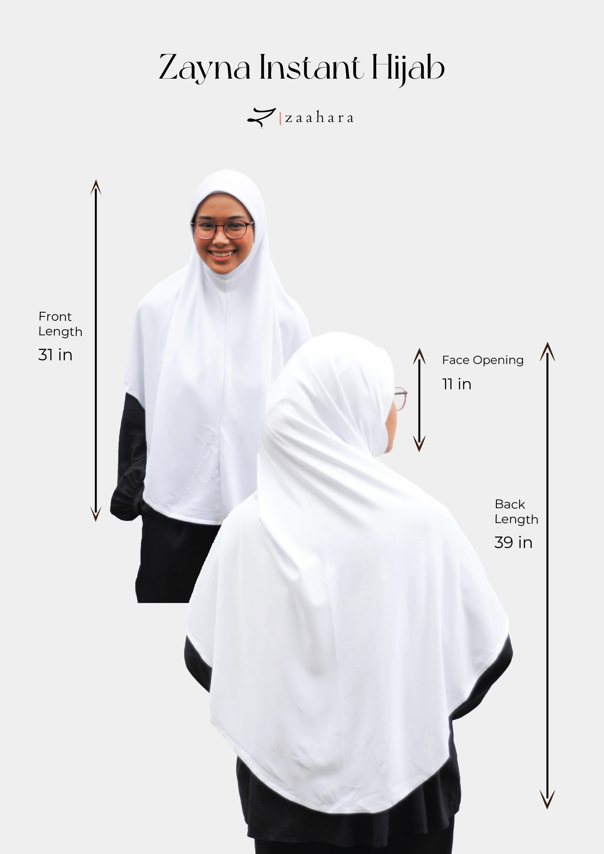 Zaahara : Zayna Instant Hijab