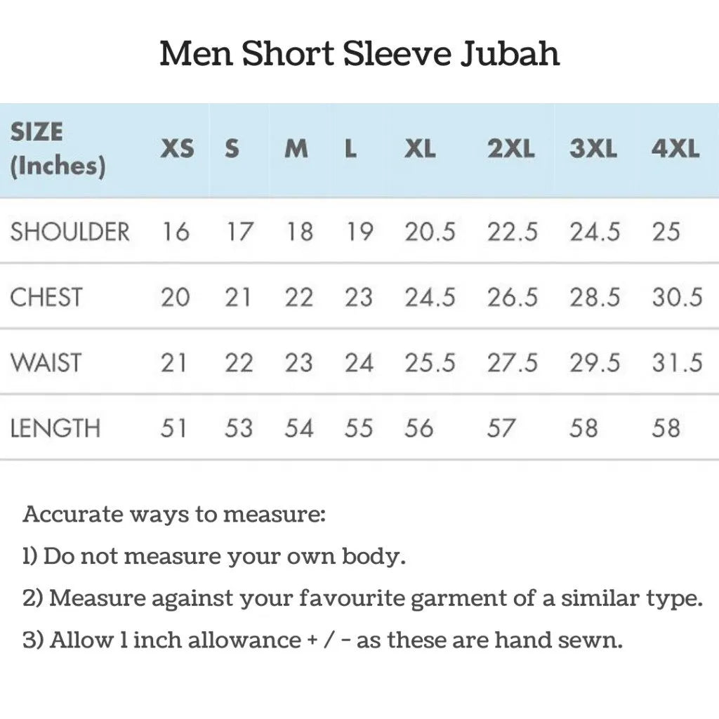 Toobaa Rais Emas White – Men’s Short Sleeve Jubah