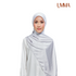 UMMA Monogrammatic Printed Satin Silk Scarf