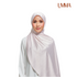 UMMA Monogrammatic Printed Satin Silk Scarf