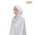 UMMA Monogrammatic Printed Satin Silk Scarf