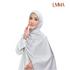 UMMA Monogrammatic Printed Satin Silk Scarf