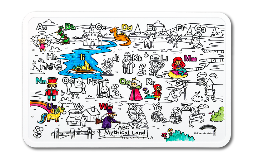 THE PETITE DISTRICT - ABC Mythical Land : Bundle Colour Me Mats