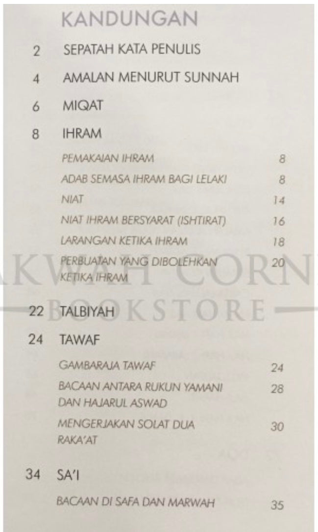 Hajj & Umrah - Pocket Guide (Malay Version)