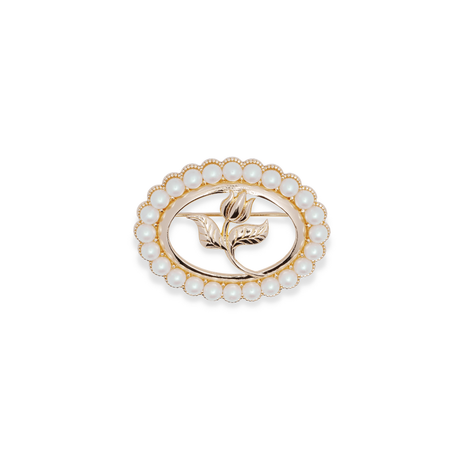 LADYN - Aubrey Pearl Brooch - Rose