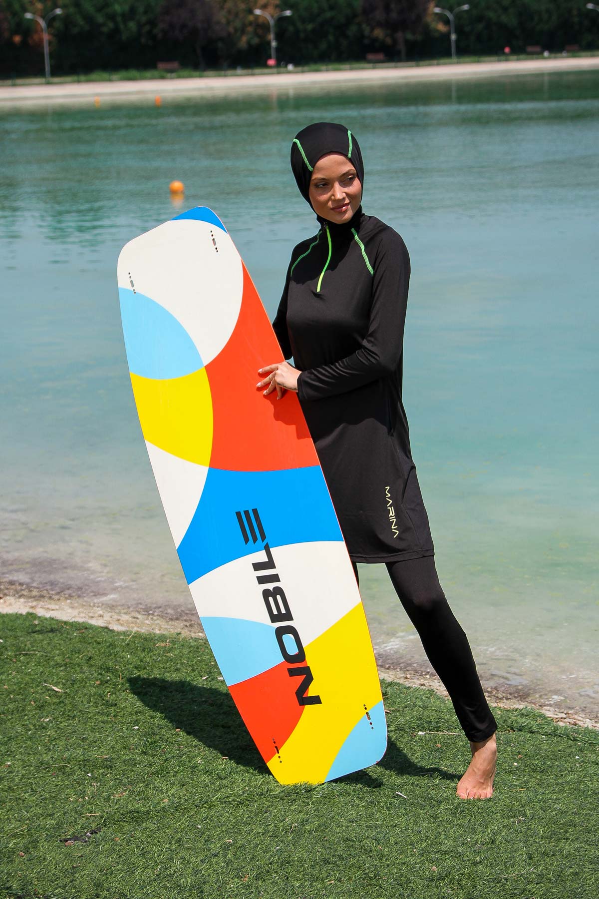 Marina Modest Swimsuit M2234 - Black Performance