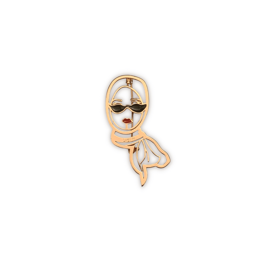 LADYN - Modern Hijabi Cat Eye Brooch