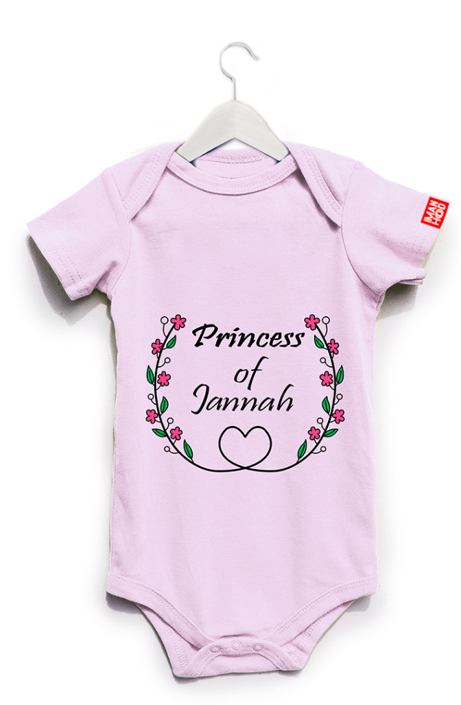 Imanhood Rompers - Princess of Jannah Light Pink