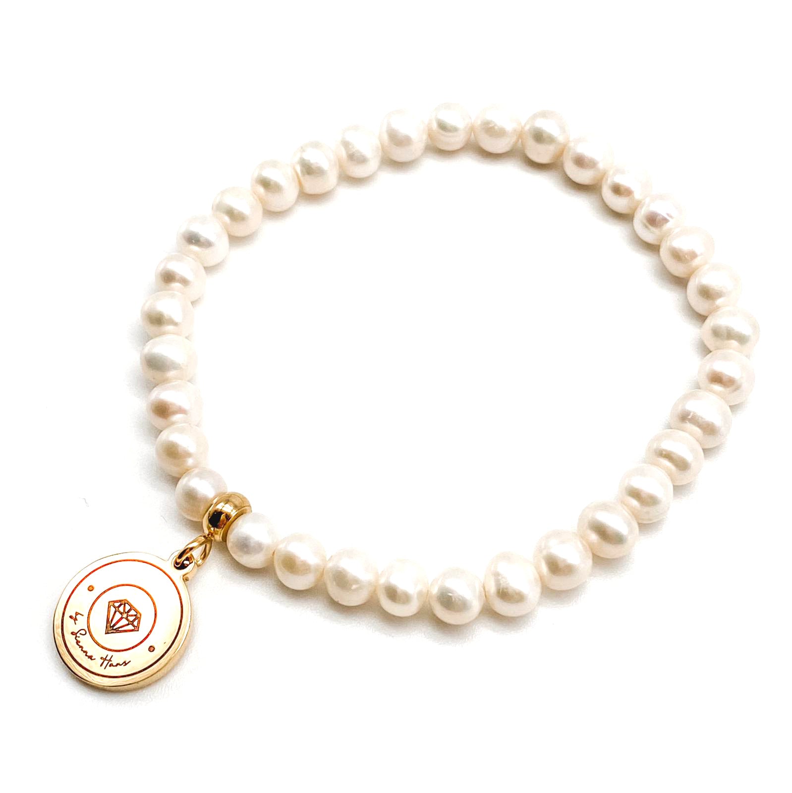 BYSH - ٣٣ white freshwater pearls tasbih bracelet (3 Colours)