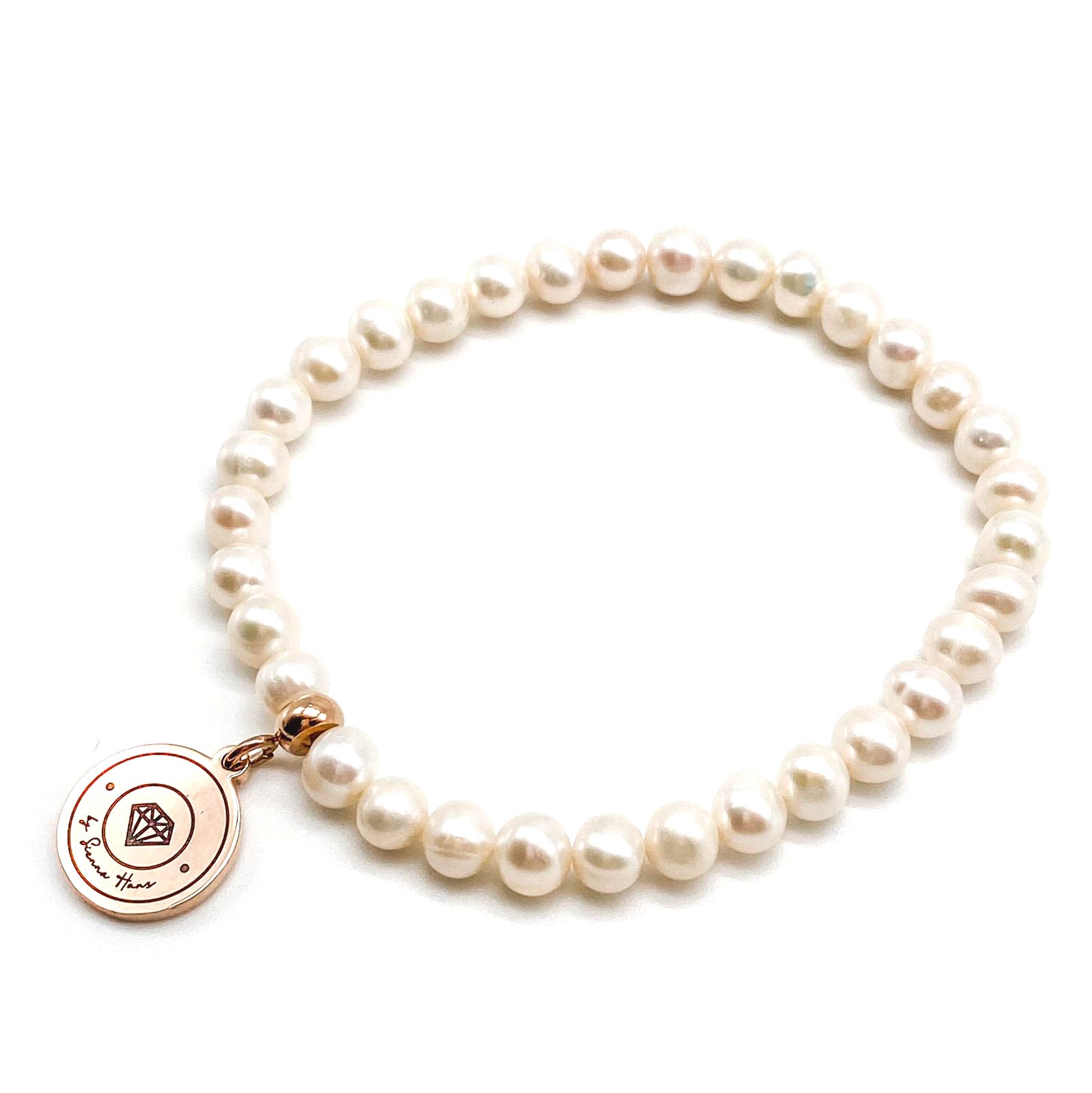 BYSH - ٣٣ white freshwater pearls tasbih bracelet (3 Colours)