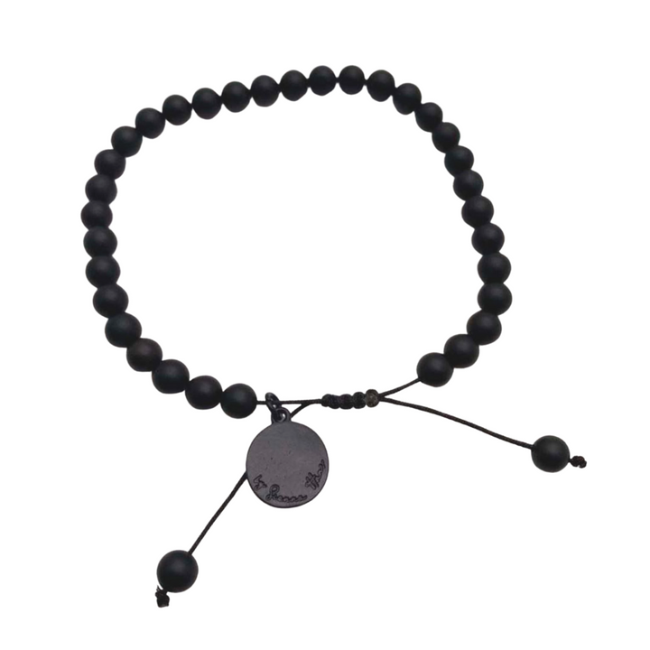 ٣٣ Men's Black Onyx Tasbih Bracelet