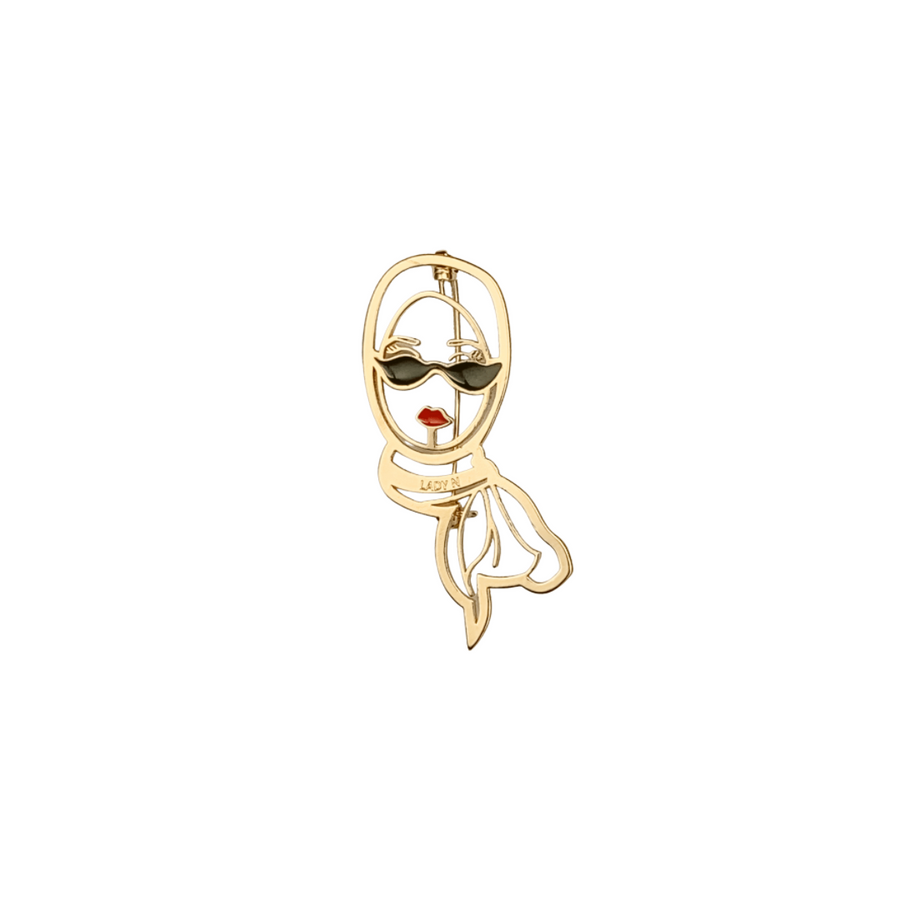 LADYN - Modern Hijabi Cat Eye Brooch