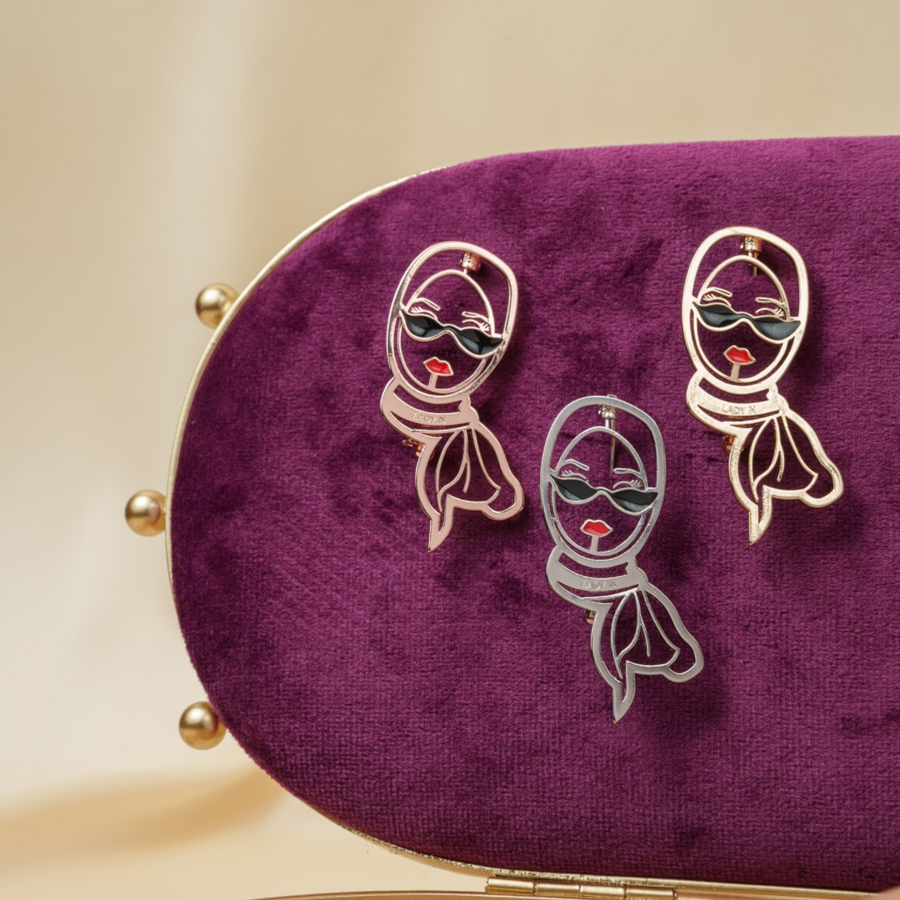 LADYN - Modern Hijabi Cat Eye Brooch