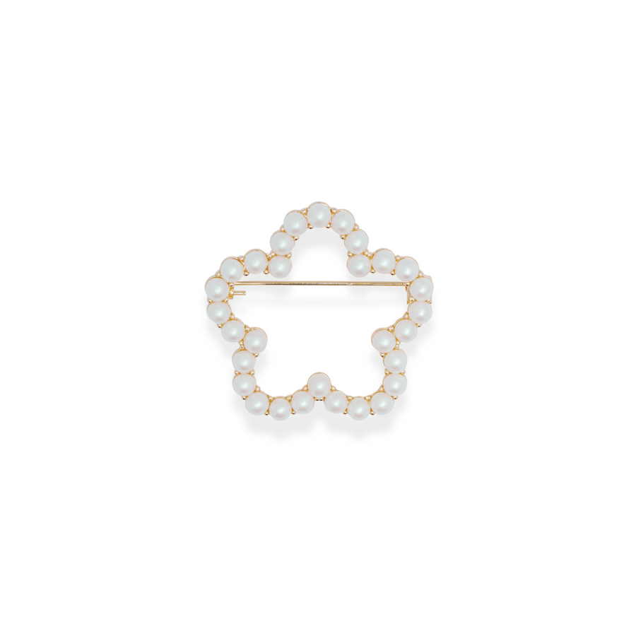 LADYN - Aubrey Pearl Brooch - Daisy