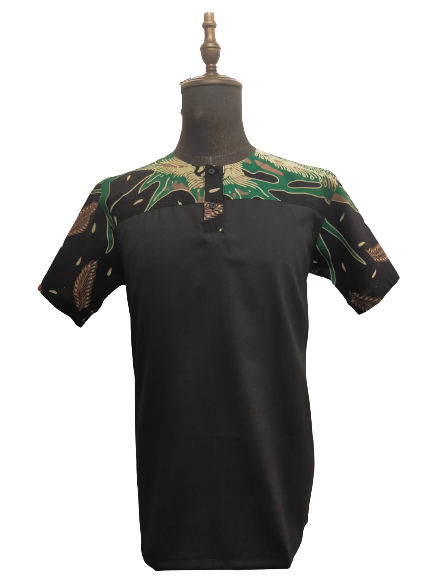 TMW FESA Madinah Cttn Batik Kurta 474 - Top Green Black (SS)