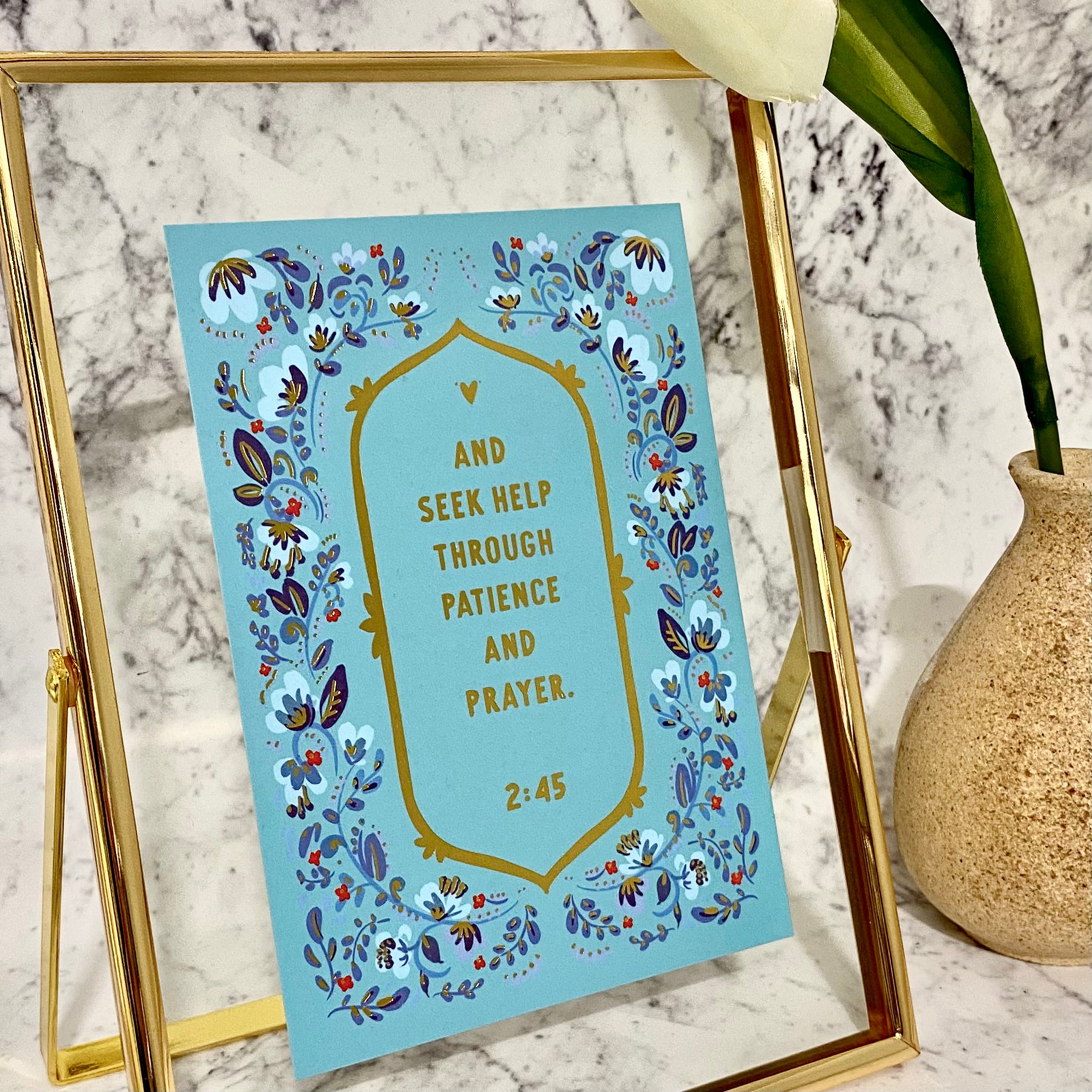 SWING SUROOR - Gold Foiled with Frame : Patience