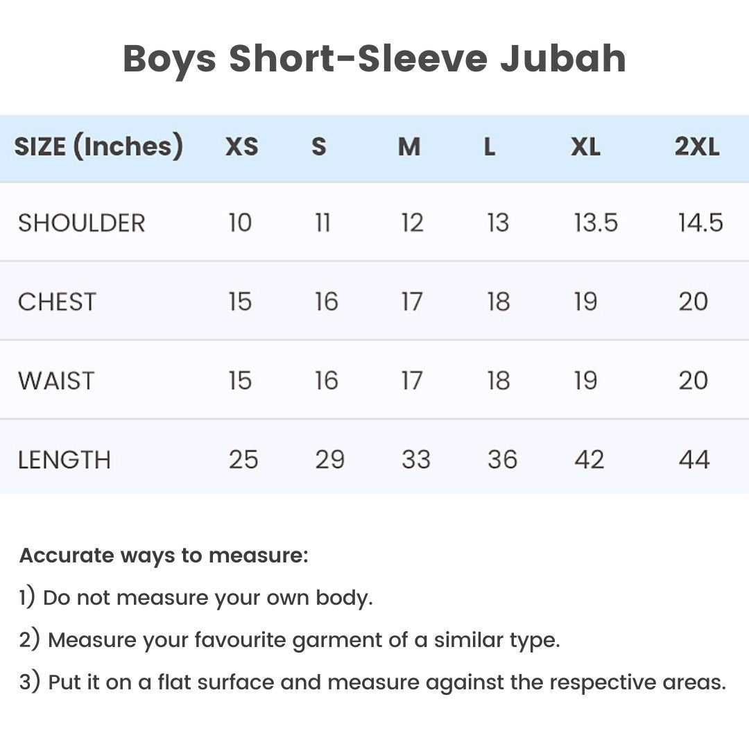 Toobaa Boys Rais Indigo - Short Sleeve Jubah (DC)
