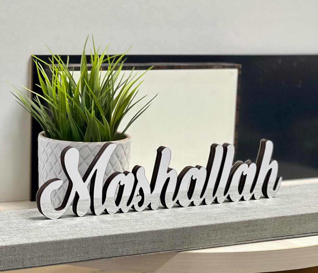 SWING SUROOR - Mashaallah Typo - Acrylic Standee