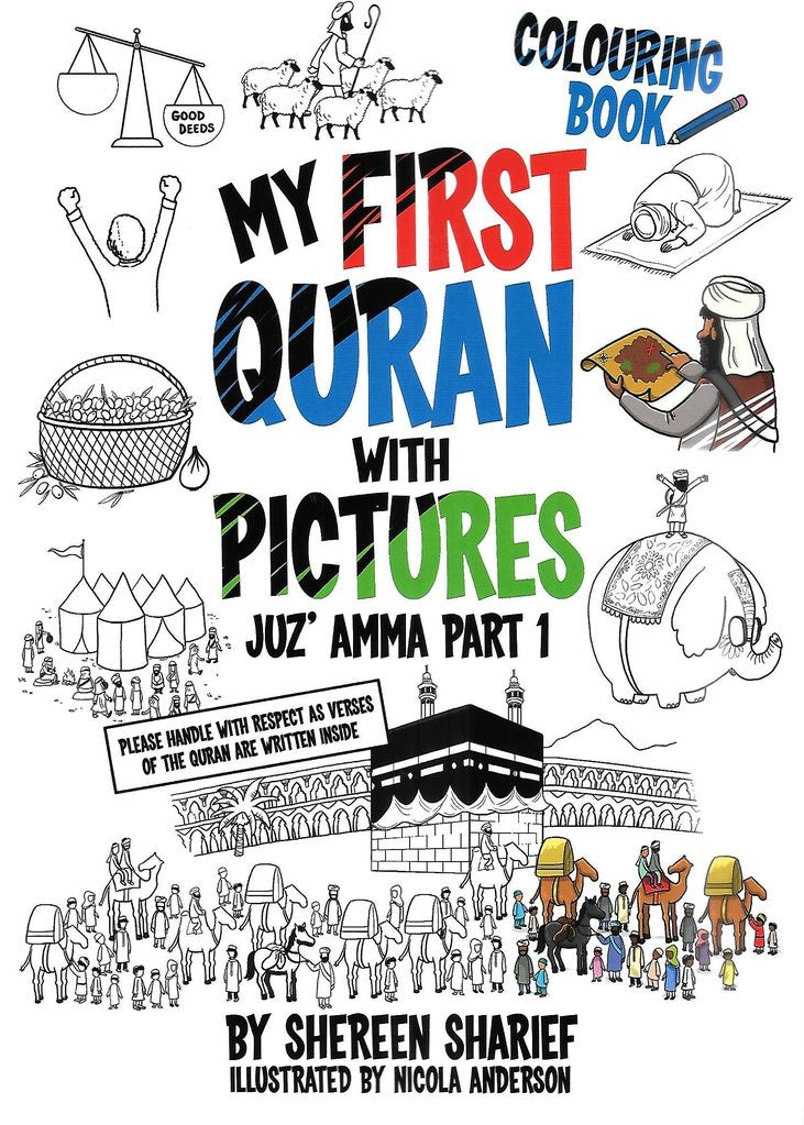 ANWAR ABDULHAQQ - (Colouring Book) My First Quran with Pictures - Juz' Amma Part 1